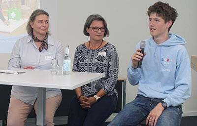 Susanne Michaels, Silke Neumann und Eschel Ewert